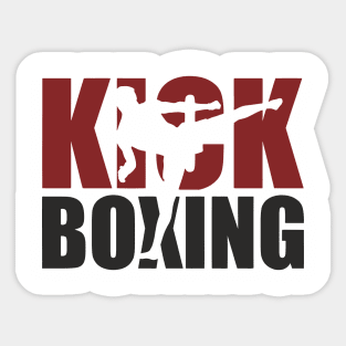 Kickboxing Hit Hard Live Harder Fighter Life Sticker